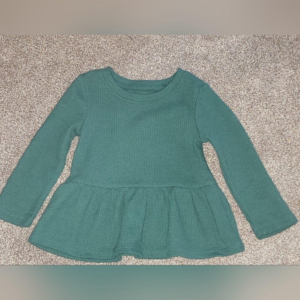 Jumping Beans Ribbed Long Sleeve Top Size 12 Months
